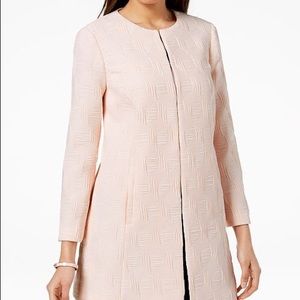Alfani Textured A-Line Jacket in Silver Peony